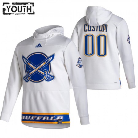 Kinder Eishockey Buffalo Sabres Custom 2020-21 Reverse Retro Pullover Hooded Sweatshirt